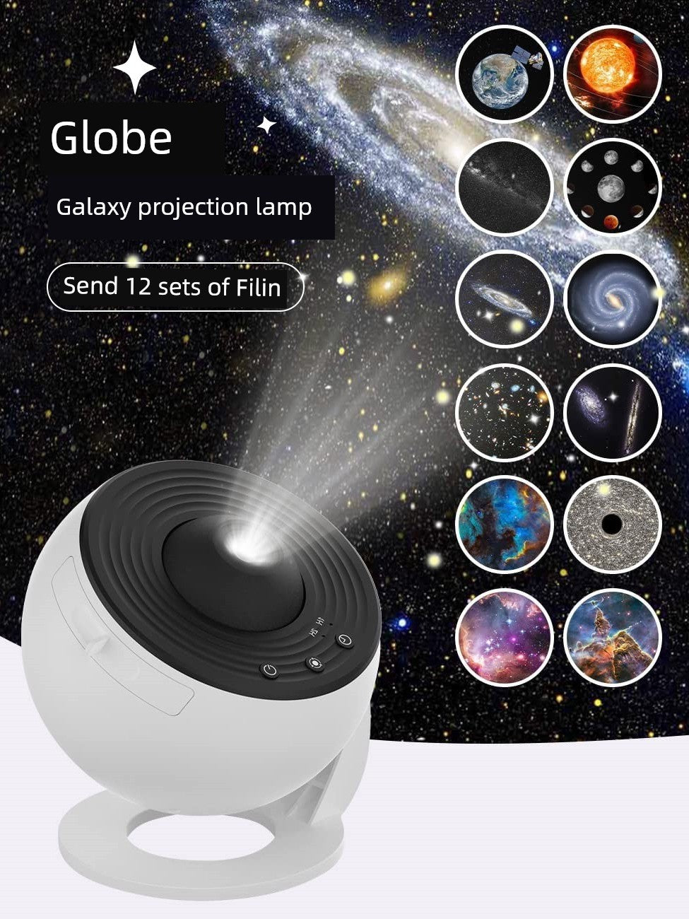 Galaxy Starry Sky Projector Children Star Light Romantic Rotate Atmosphere Projection Lamp