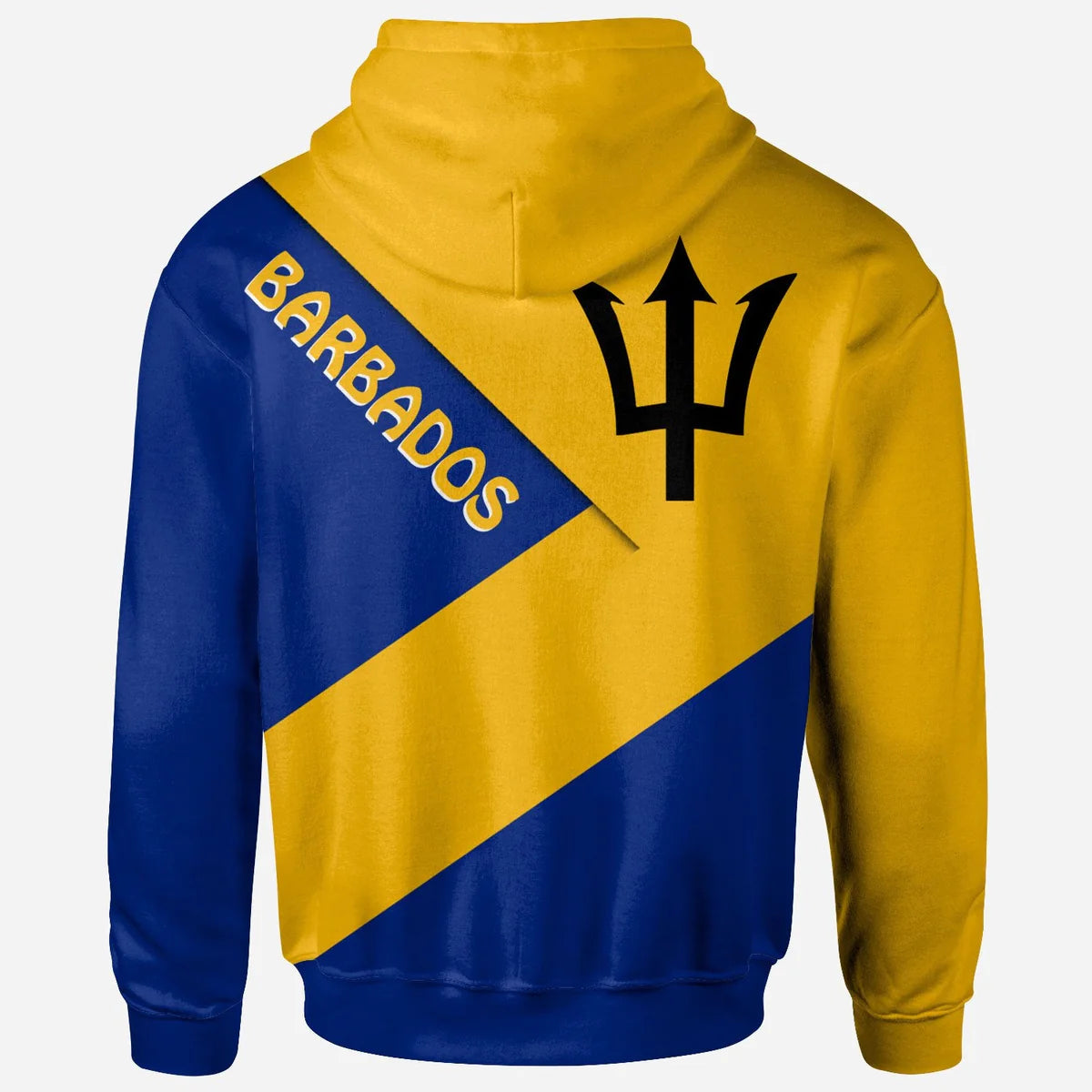 Barbados Hoodie Barbados Flag Style