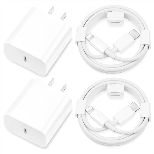 i.Phone Charger Fast Charging,[MFi Certified] 2Pack 20W Type C Fast Charger Block with 6FT USB C Charger Cable Compatible for i.Phone 14/13/12/11 Pro Max/11/Xs Max/XR/X,i.Pad,AirPods Pro