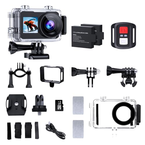 Action Camera 4K30FPS,40m/131ft Ultra HD Underwater Cameras,