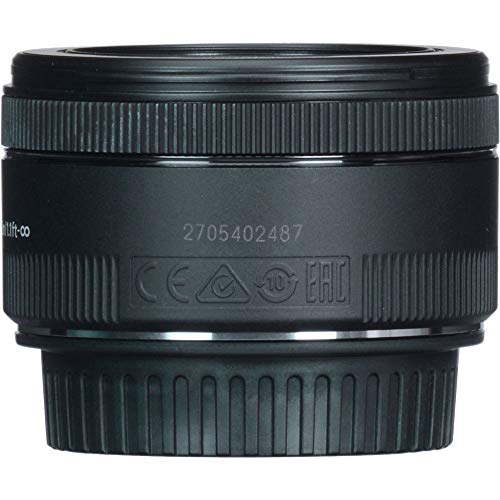 Canon EF 50mm f/1.8 STM Lens (0570C002) + Filter Kit + Cap Keeper + Cleaning Kit + More (Renewed)