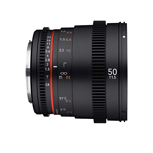 Rokinon 50mm T1.5 High Speed Full Frame Cine DSX Lens for Canon EF