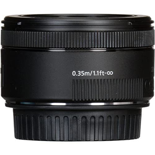 Canon EF 50mm f/1.8 STM Lens (0570C002) + Filter Kit + Cap Keeper + Cleaning Kit + More (Renewed)