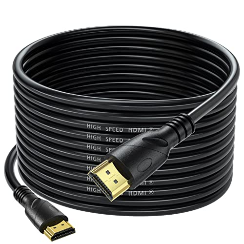 Jorenca 4K HDMI Cable 50ft Ultra High Speed HDMI 2.0 Cables 18gbps Gold Plated Connector Ethernet Audio Return Video 4K 60Hz/2K 30Hz FullHD1080p 3D for Xbox Arc Laptop PS3 PS4 PS9 PC HDTV etc