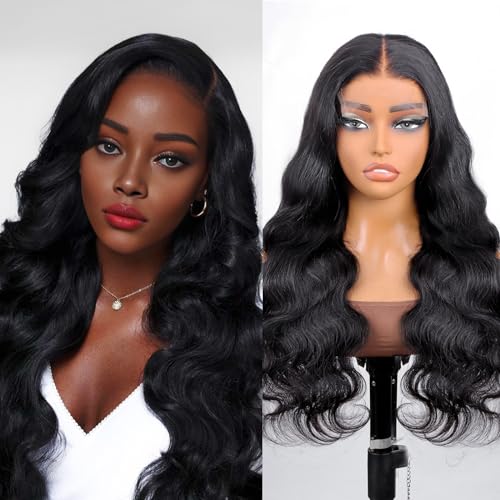 Docrit Invisible Scalp-Melting 5X5 HD Closure Wig Human Hair - Super Glueless Body Wave,